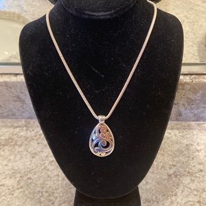 Brighton Silvertone Pendant Necklace